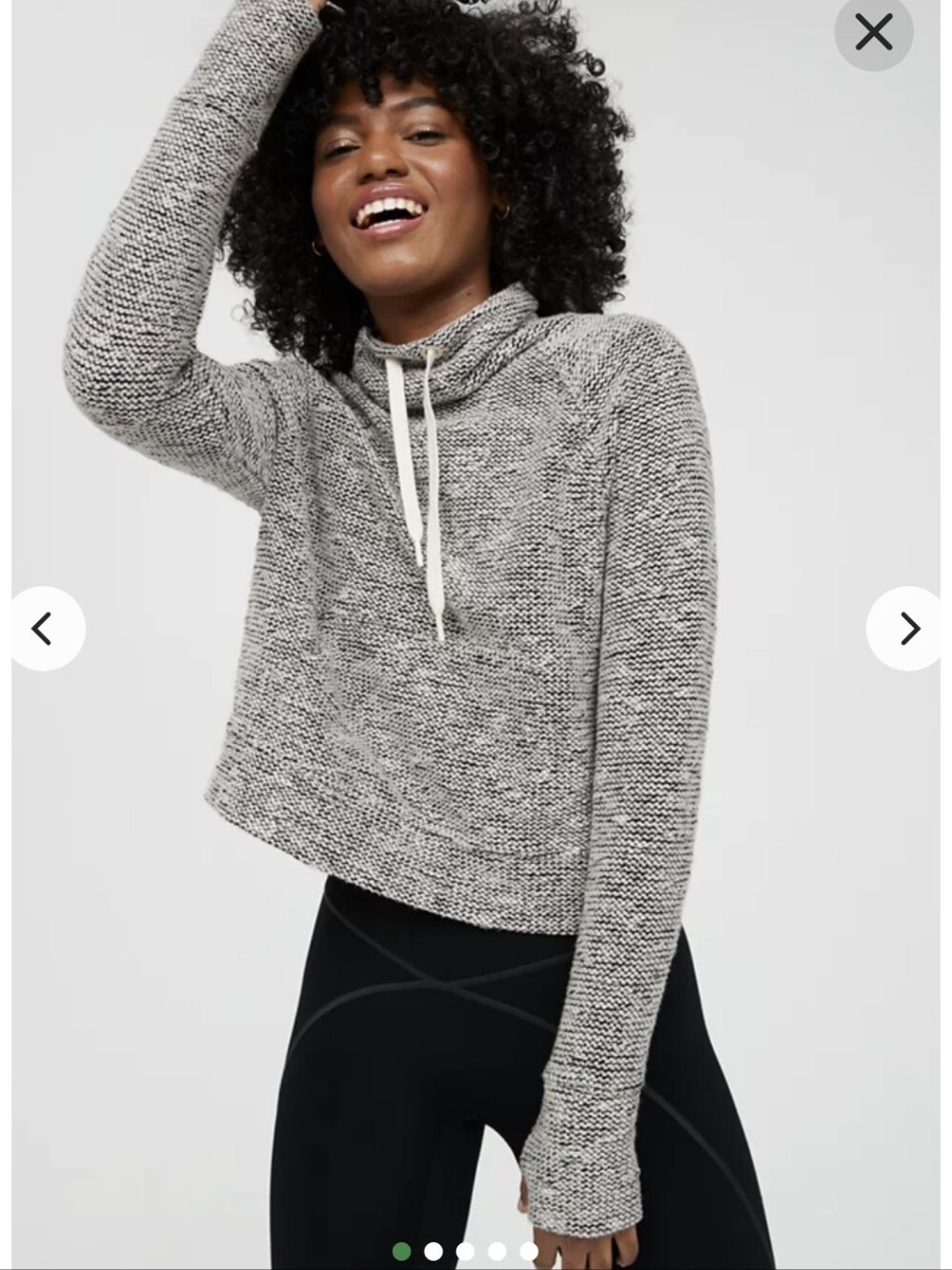 NWOT OFFLINE By Aerie Snowday Mock Neck Sweatshirt Size Large